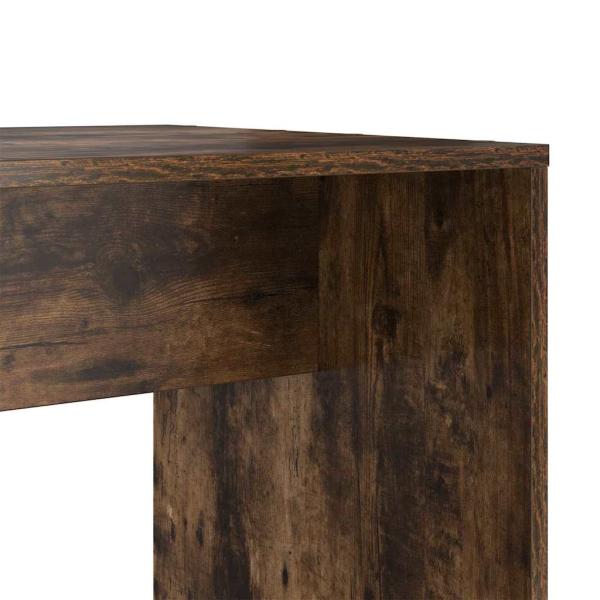Schreibtisch Räuchereiche 138.5 x 55 x 143 cm Holzwerkstoff