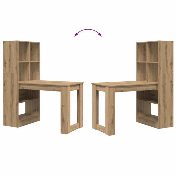 Schreibtisch Artisan-Eiche Holzwerkstoff 122 x 67 x 145 cm