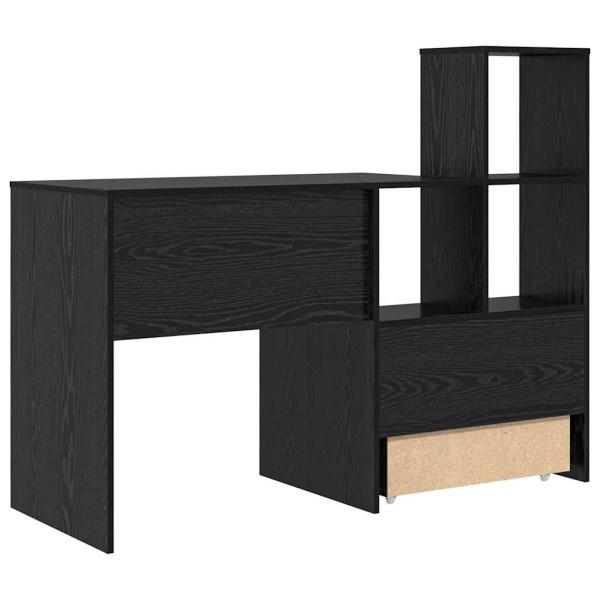 Schreibtisch Schwarze Eiche 131,5 x 50 x 106,5 cm Holzwerkstoff