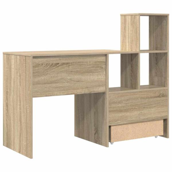 Schreibtisch Sonoma-Eiche 131,5 x 50 x 106,5 cm Holzwerkstoff