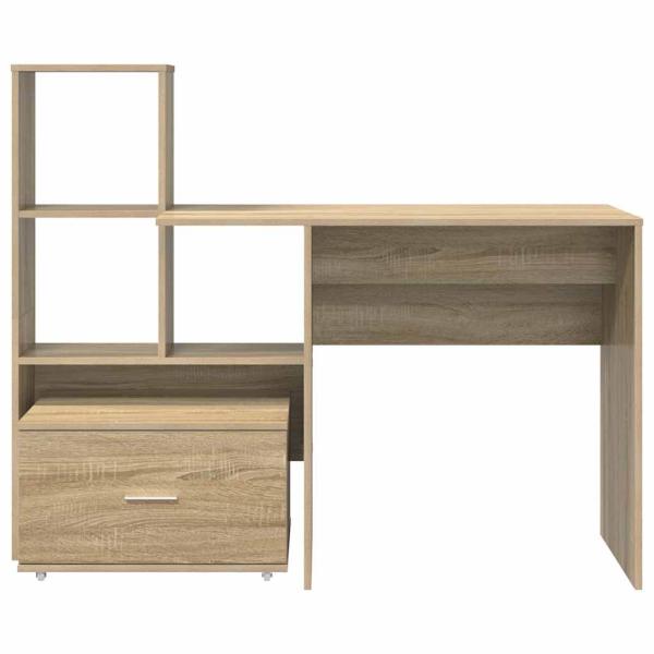 Schreibtisch Sonoma Eiche 131,5 x 50 x 106,5 cm Holzwerkstoff