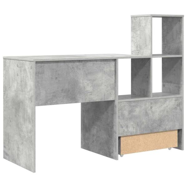 Schreibtisch Betongrau 131,5 x 50 x 106,5 cm Holzwerkstoff