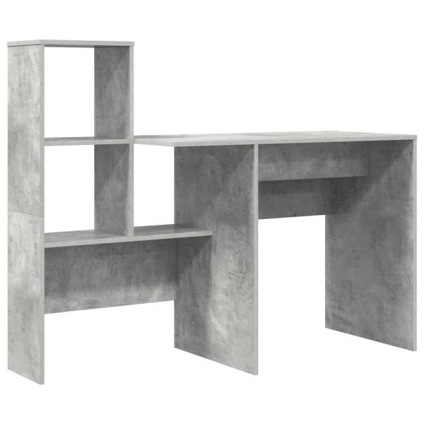 Schreibtisch Betongrau 131,5 x 50 x 106,5 cm Holzwerkstoff