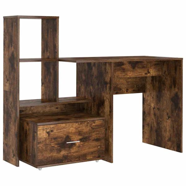Schreibtisch Räuchereiche 131,5 x 50 x 106,5 cm Holzwerkstoff