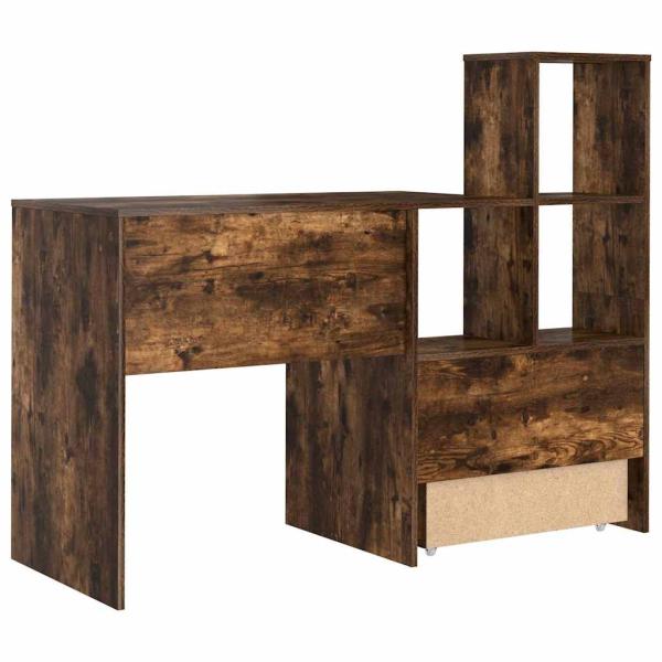 Schreibtisch Räuchereiche 131,5 x 50 x 106,5 cm Holzwerkstoff