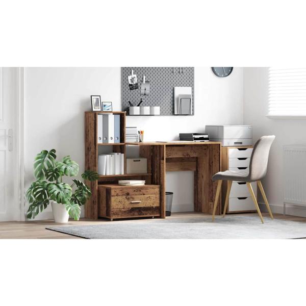 Schreibtisch Altholz 131,5 x 50 x 106,5 cm Holzwerkstoff