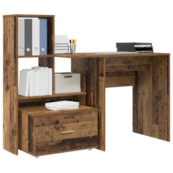 Schreibtisch Altholz 131,5 x 50 x 106,5 cm Holzwerkstoff