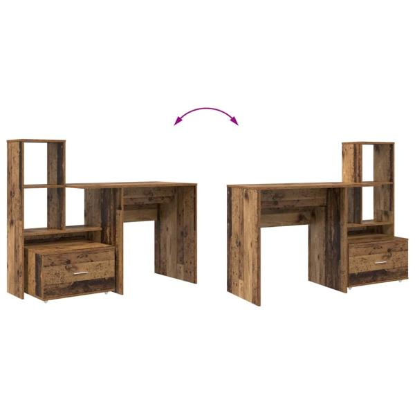 Schreibtisch Altholz 131,5 x 50 x 106,5 cm Holzwerkstoff