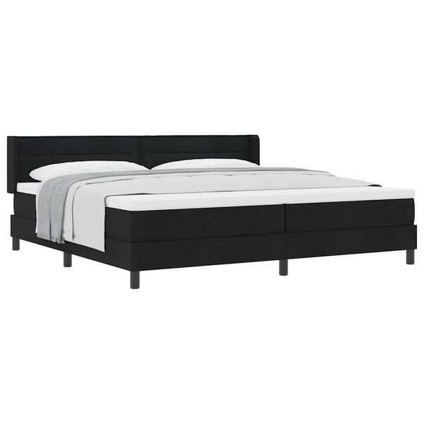 Boxspringbett Gestreift Schwarz und Weiß und Schwarz
