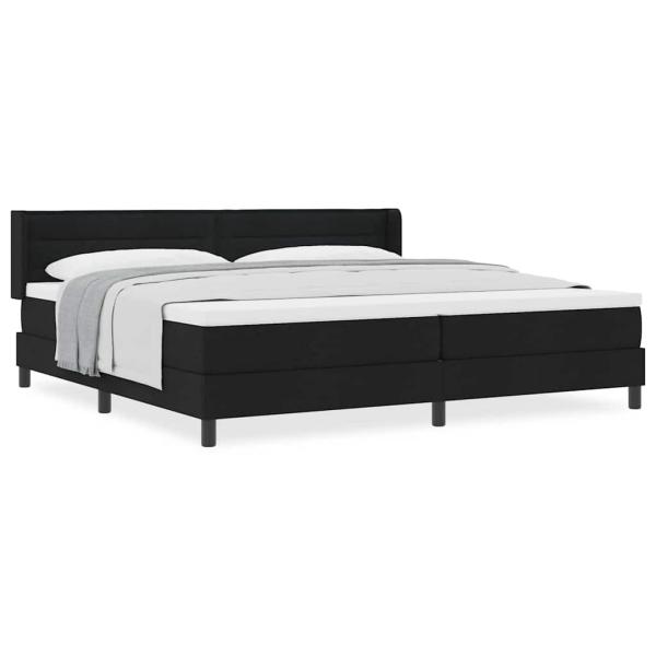 Boxspringbett Gestreift Schwarz und Weiß und Schwarz