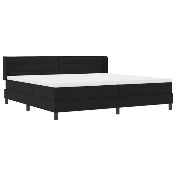 Boxspringbett Gestreift Schwarz und Weiß und Schwarz