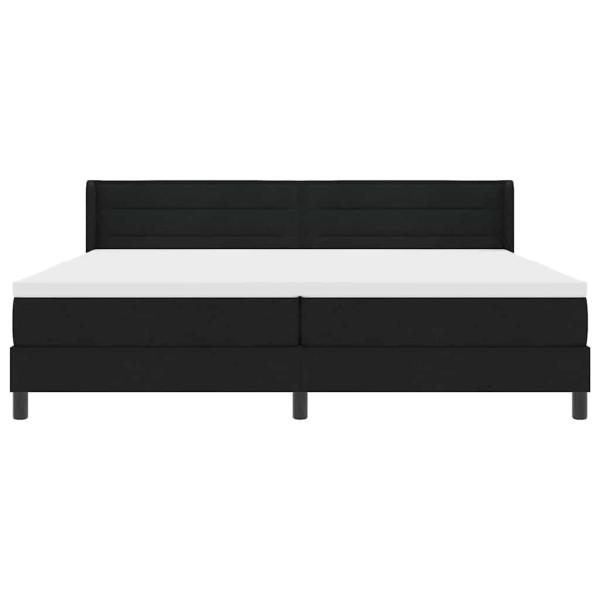 Boxspringbett Gestreift Schwarz und Weiß und Schwarz
