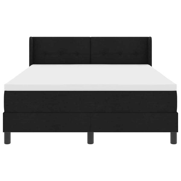 Boxspringbett Weiß und Schwarz