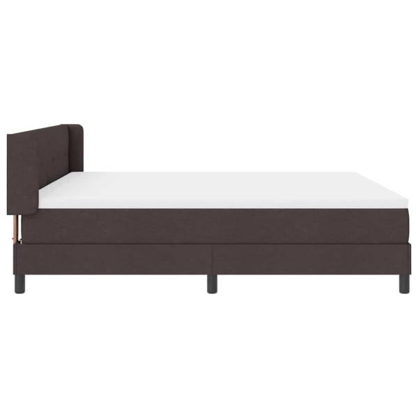 Boxspringbett Dunkelbraun 180 x 200 cm Polsterstoff