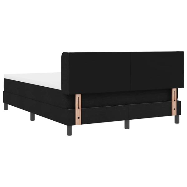 Boxspringbett mit Kopfteil Schwarz 140 x 190 cm Polsterung