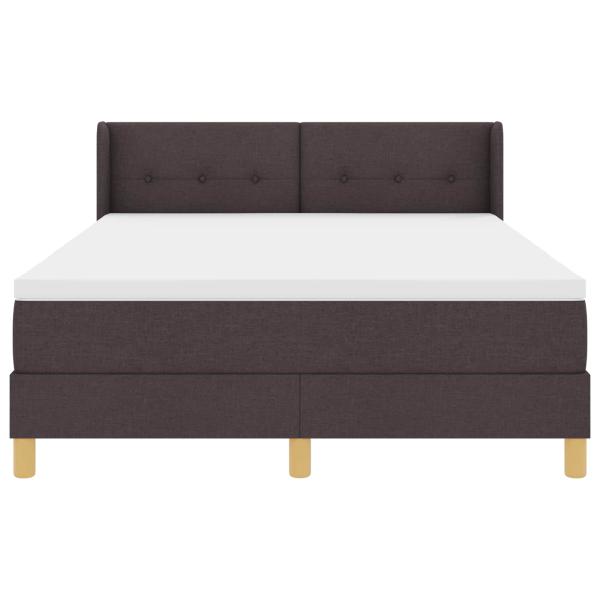 Boxspringbett mit Kopfteil Dunkelbraun 160 x 200 cm Polsterung