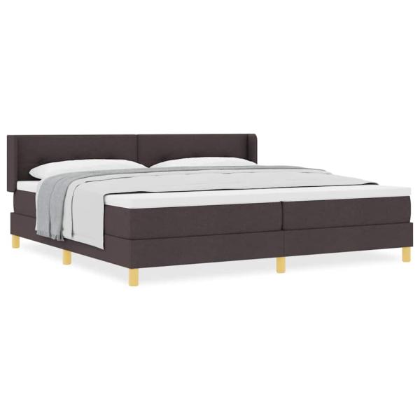 Boxspringbett mit Kopfteil Dunkelbraun 200 x 200 cm Holz