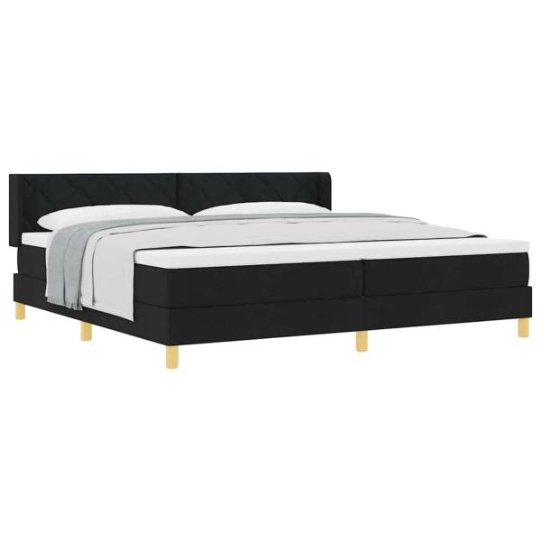 Boxspringbett Schwarz und Weiß 200 x 200 cm der Schaum