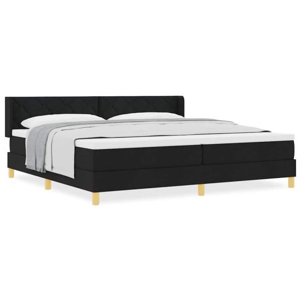 Boxspringbett Schwarz und Weiß 200 x 200 cm der Schaum