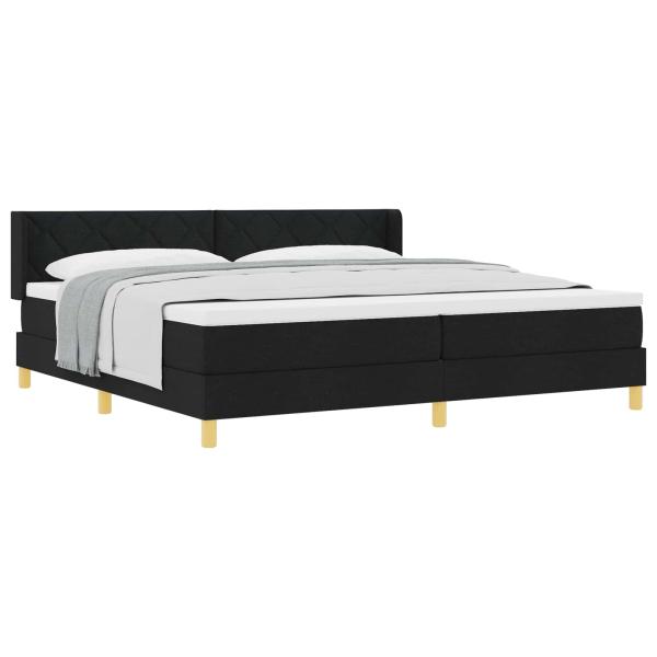 Boxspringbett Schwarz und Weiß 200 x 200 cm der Schaum