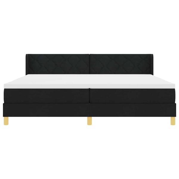Boxspringbett Schwarz und Weiß 200 x 200 cm der Schaum