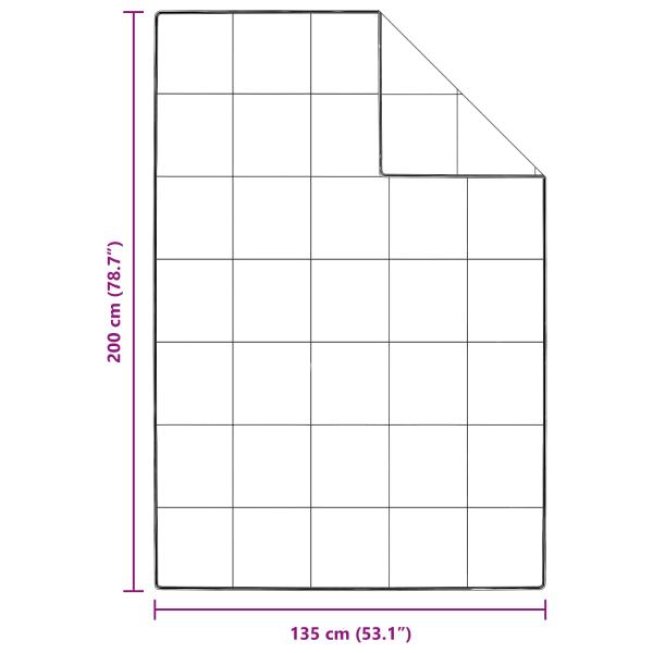 Bettdecke mit Kissen 2 pcs Weiß 135 x 200 cm Daunen