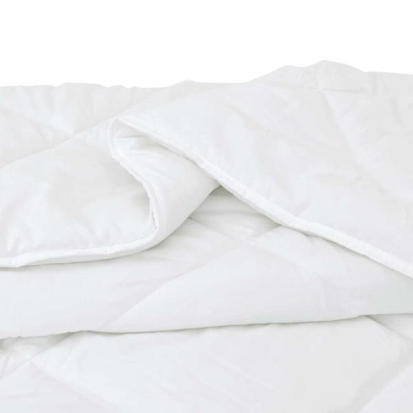 Sommer Bettdecke mit Kissen 2 pcs Weiß 140 x 200 cm Mikrofaser