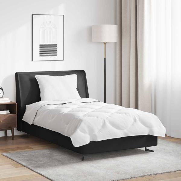 ARDEBO.de - 2-in-1 Bettdecke mit Kissen 2 pcs Weiß 140 x 200 cm Mikrofaser