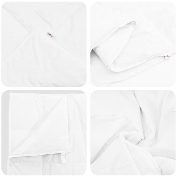 Bettdecke Sonstiges mit Kissen 3 pcs Weiß 260 x 220 cm Daunen