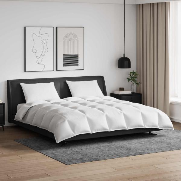 ARDEBO.de - Bettdecke Sonstiges mit Kissen 3 pcs Weiß 240 x 260 cm Daunen
