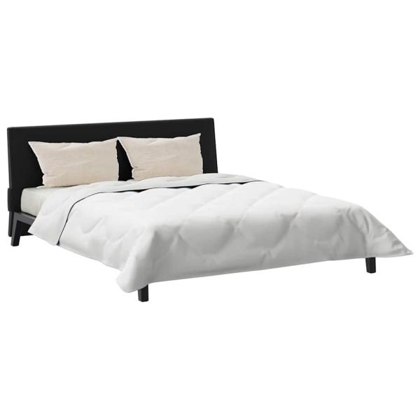 Winterbettdecke mit Kissen 3 pcs Weiß 200 x 220 cm Mikrofaser