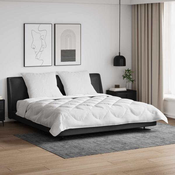 ARDEBO.de - Bettdecke Sonstiges mit Kissen 3 pcs Weiß 200 x 220 cm Mikrofaser