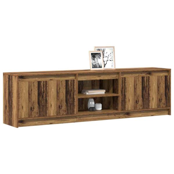 TV-Schränk Braun 180 x 34 x 50 cm Wuchsplatte und Spanplatte