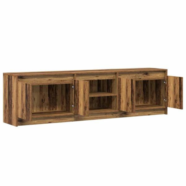TV-Schränk Braun 180 x 34 x 50 cm Wuchsplatte und Spanplatte