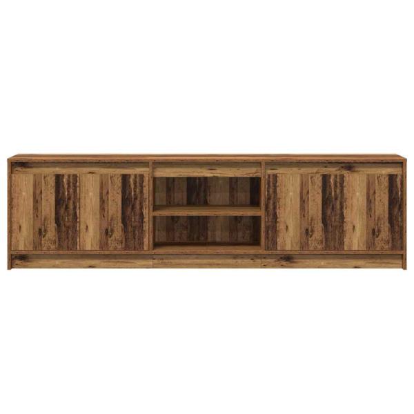 TV-Schränk Braun 180 x 34 x 50 cm Wuchsplatte und Spanplatte