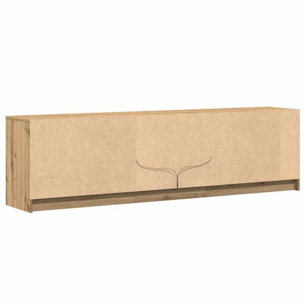 TV-Schränk Braun 182 x 34 x 50 cm Wuchsplatte und Spanplatte