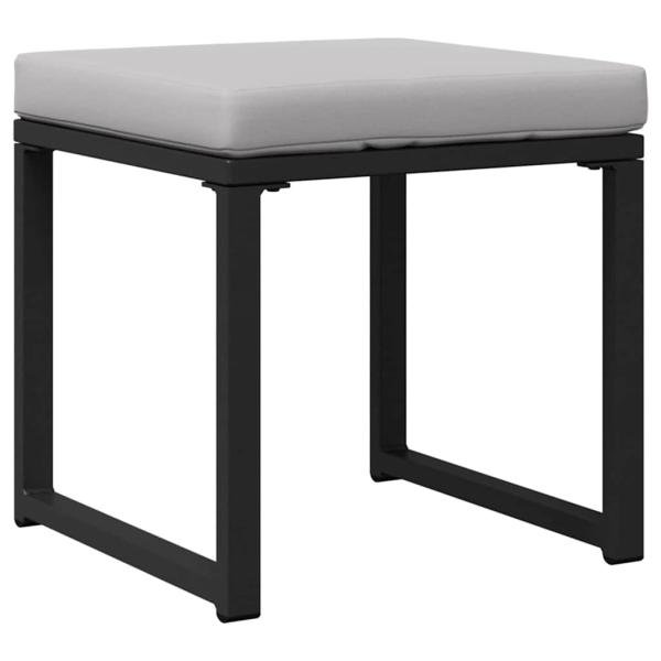 Garten-Sofa-Set 6 pcs Schwarz 61 x 72,5 x 71 cm Stahl