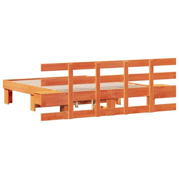 Bettgestell mit Schubladen Braun 120 x 200 cm