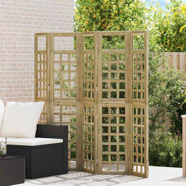 ARDEBO.de - Outdoor Sichtschutz 5 pcs Braun 200 x 180 cm