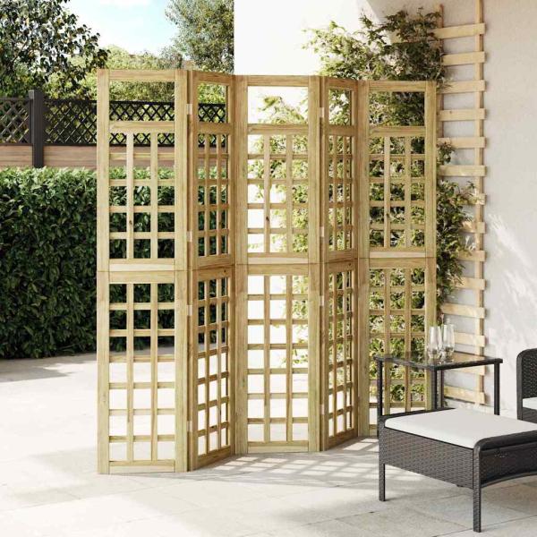 Outdoor Sichtschutz 5 pcs Braun 200 x 180 cm