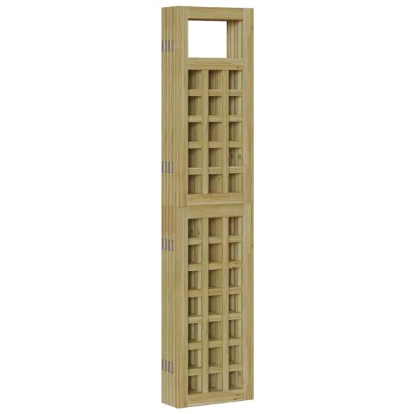 Outdoor Sichtschutz 5 pcs Braun 200 x 180 cm