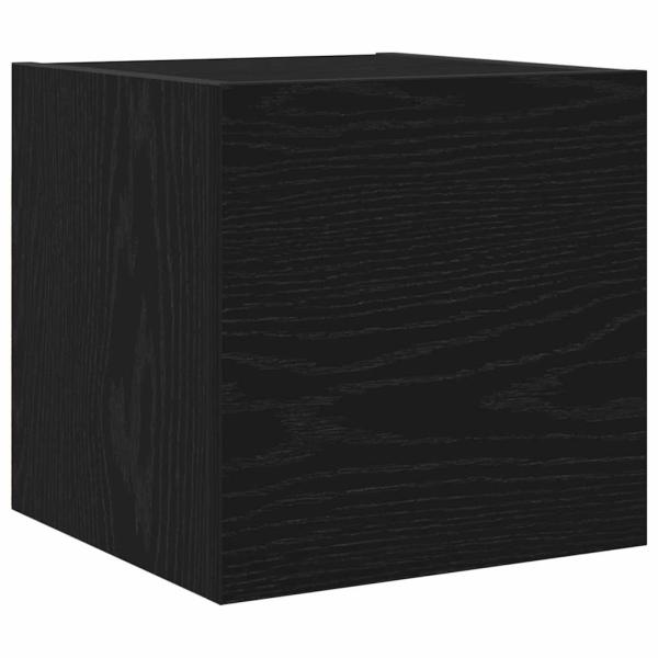 TV-Schrank-Set mit Regal Sonstiges mit Speicher mit Tür 8 pcs Schwarze Eiche Holzwerkstoff