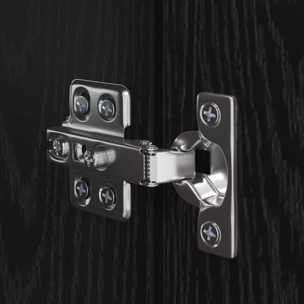 TV-Schrank-Set mit Regal Wandmontiert mit Speicher mit Tür 5 pcs Schwarze Eiche Holzwerkstoff