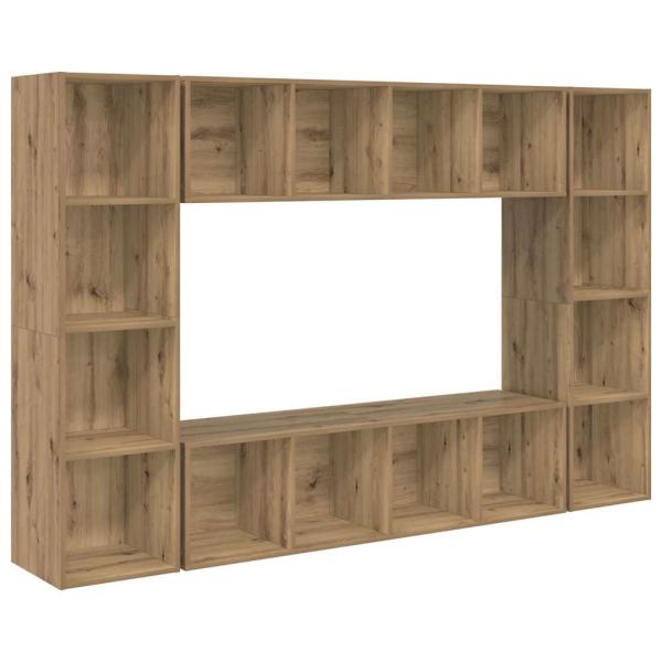 TV-Schrank-Set 4 pcs Braun 37 x 37 x 142,5 cm Holzwerkstoff