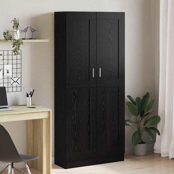 ARDEBO.de - Bücherregal Schwarze Eiche 82,5 x 30,5 x 185 cm Holzwerkstoff