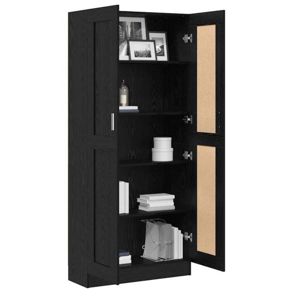 Bücherregal Schwarze Eiche 82,5 x 30,5 x 185 cm Holzwerkstoff