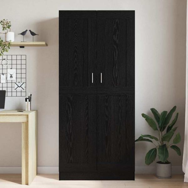 Bücherregal Schwarze Eiche 82,5 x 30,5 x 185 cm Holzwerkstoff