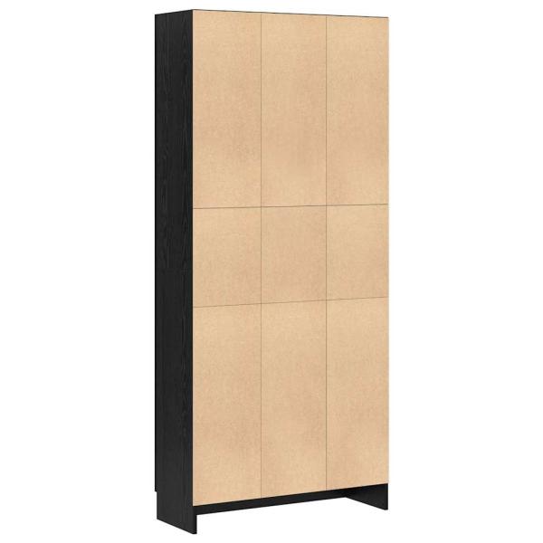 Bücherregal Schwarze Eiche 82,5 x 30,5 x 185 cm Holzwerkstoff
