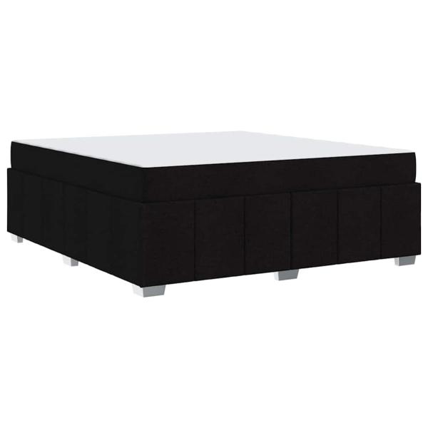 Bettgestell Schwarz 180 x 200 cm Stoff