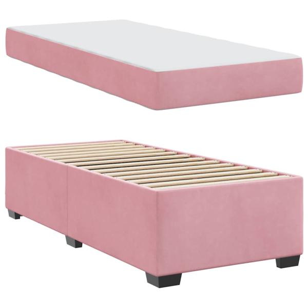 Bettgestell Sonstiges Rosa 100 x 200 cm Samt